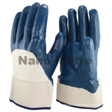 NMSAFETY Jersey liner 3/4 coated safety cuff Heavy duty nitrile glove/working glove EN388 4111